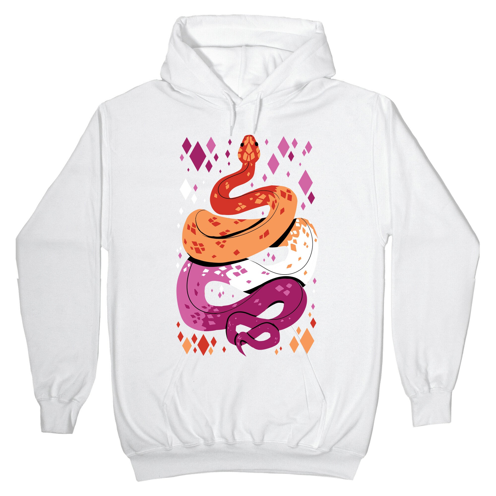 Pride Snakes: Lesbian Hoodie